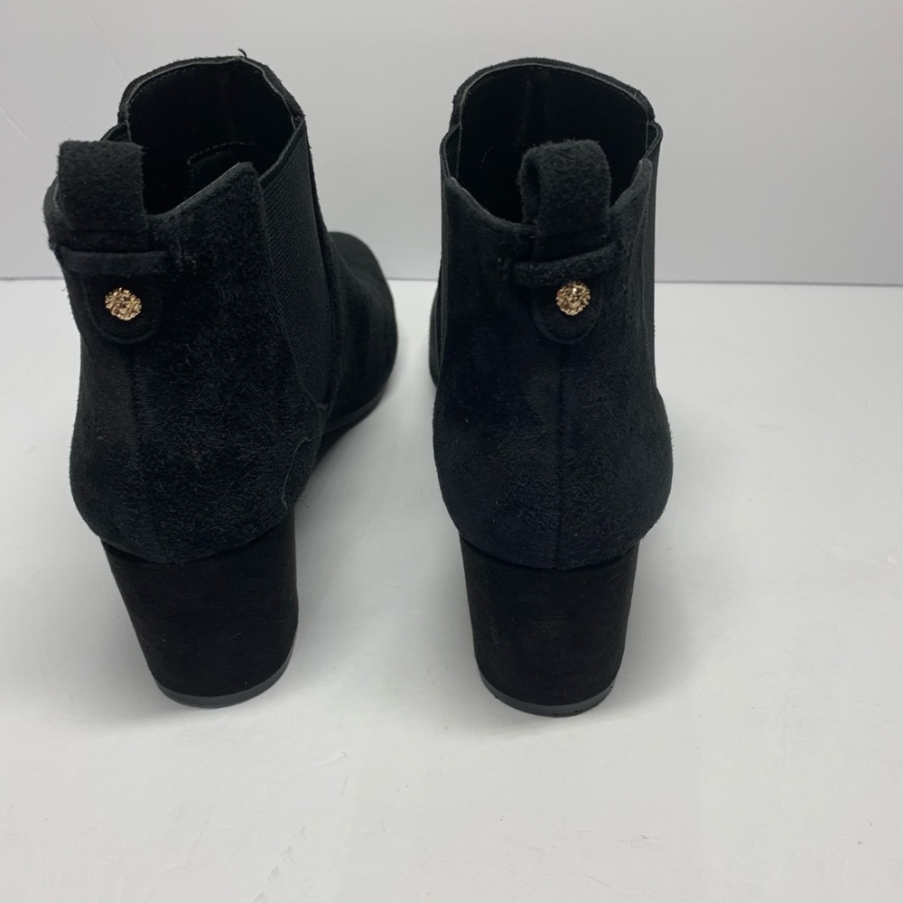 Anne Klein 7M Black Suede Leather Boots Gisela - Picture 6 of 15